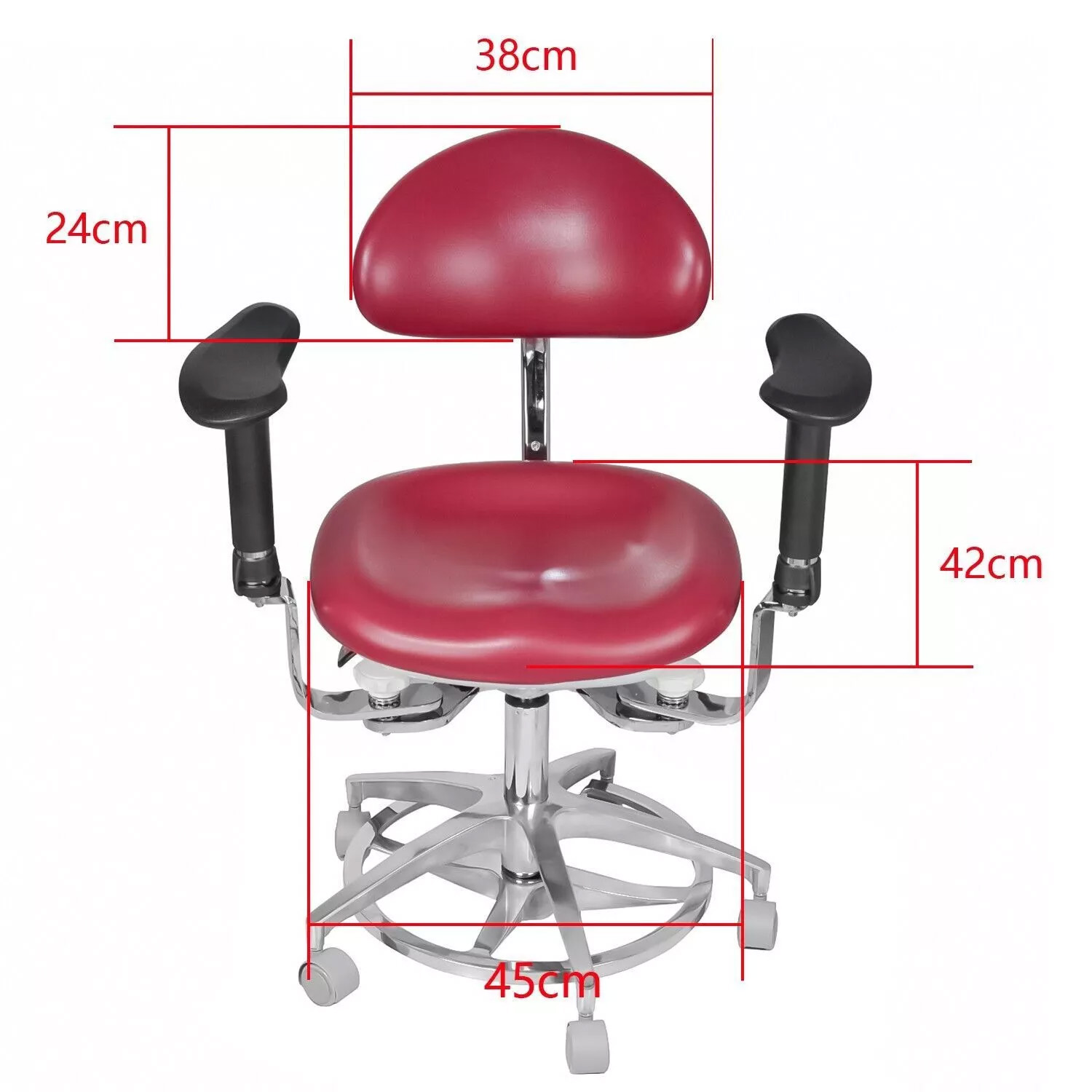 TYTC JKS 037 Dental Medical Microscope Stool Surgeon Chair with Armrest